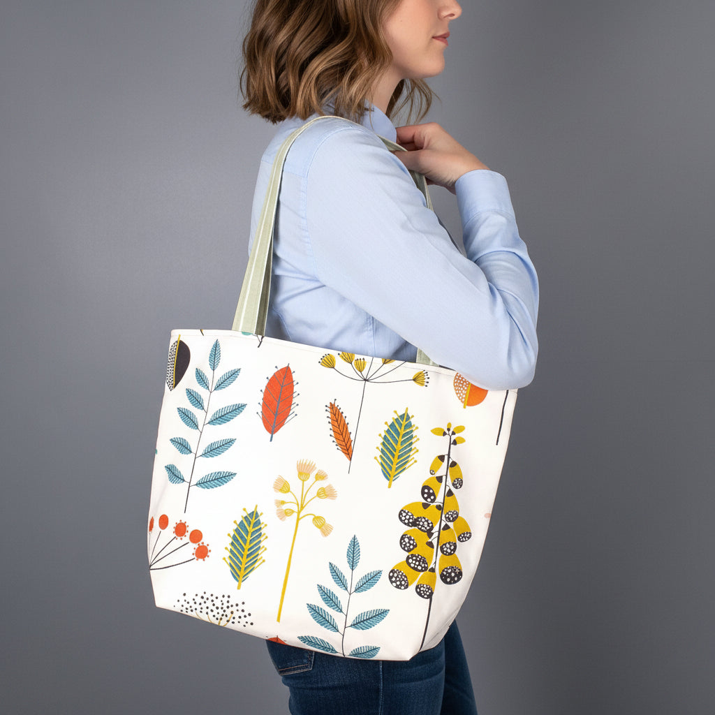 Large tote bag carried over the shoulder