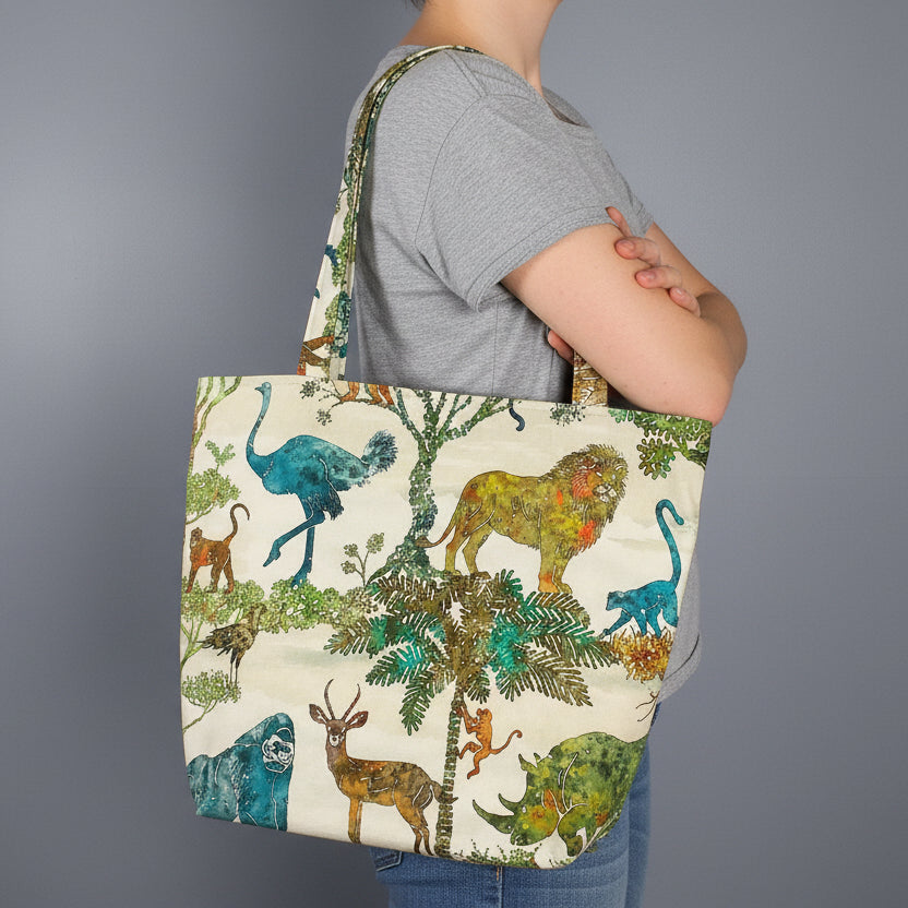 Large tote bag carried over the shoulder