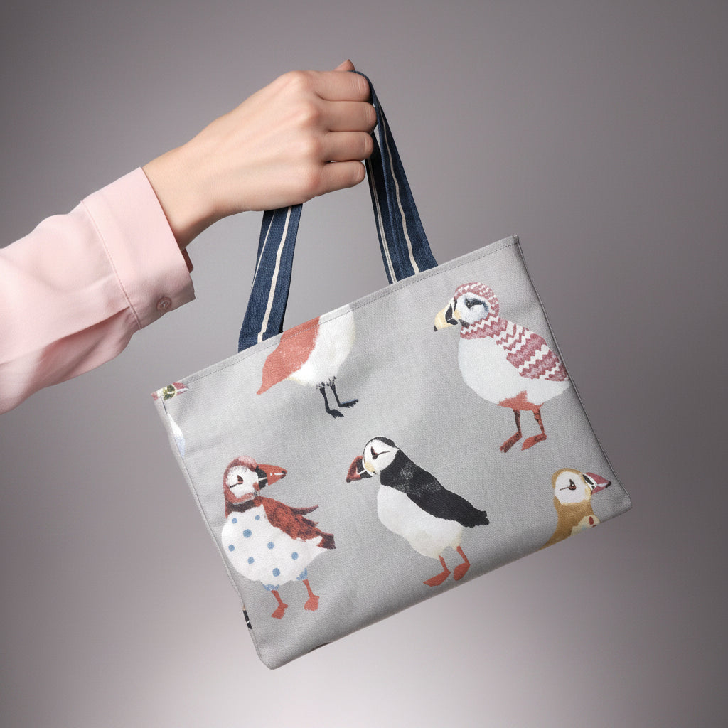 Hand held mini tote bag