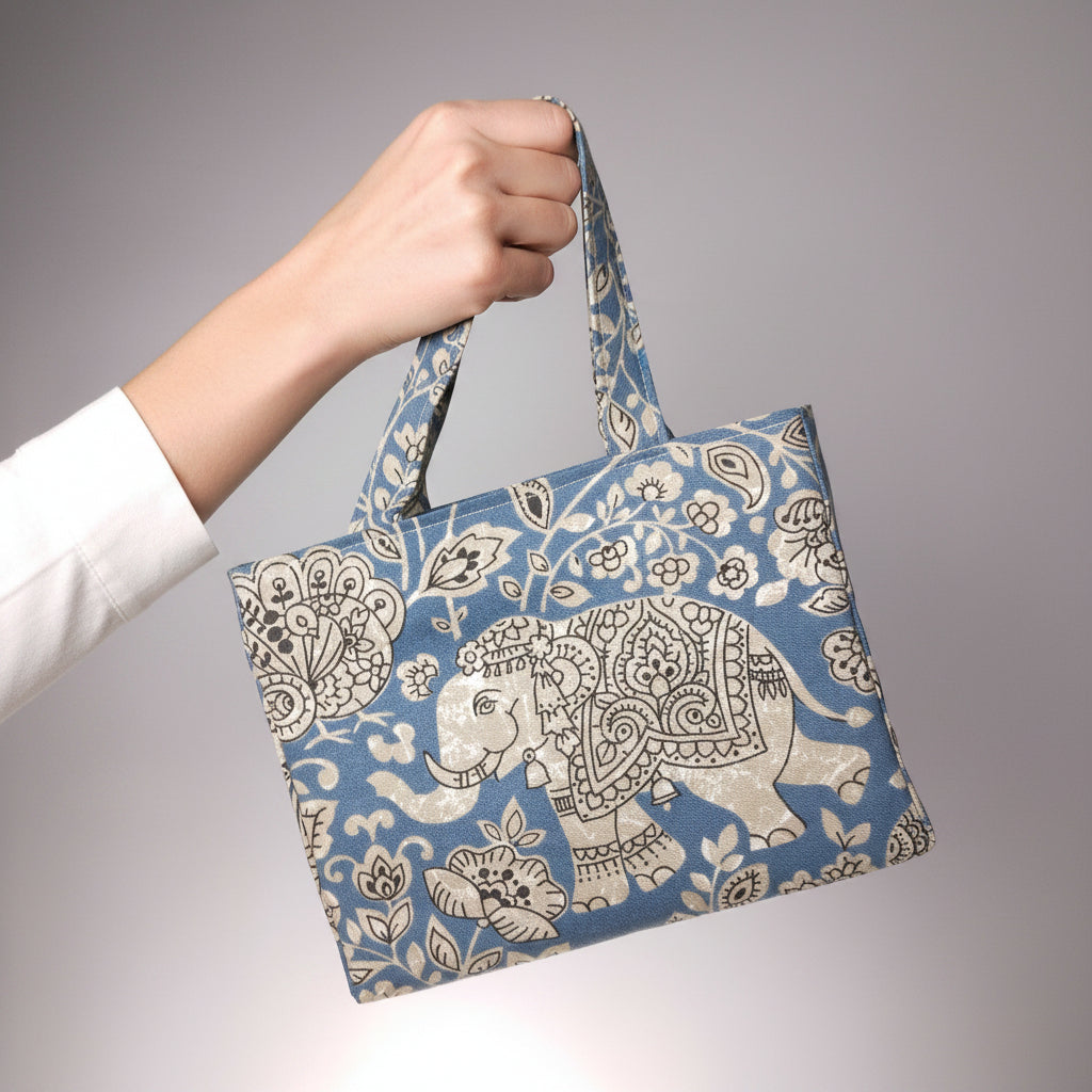 Hand held mini tote bag