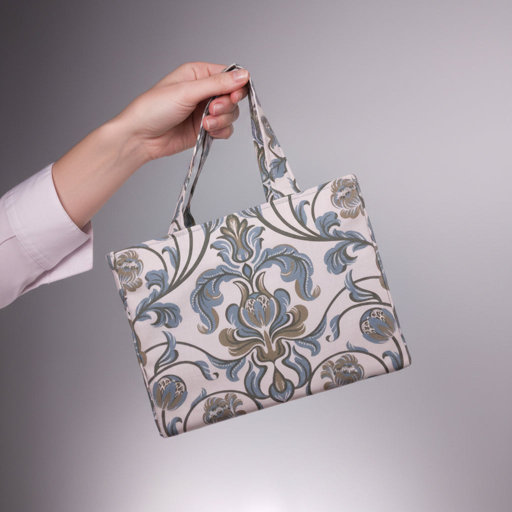 Hand held mini tote bag
