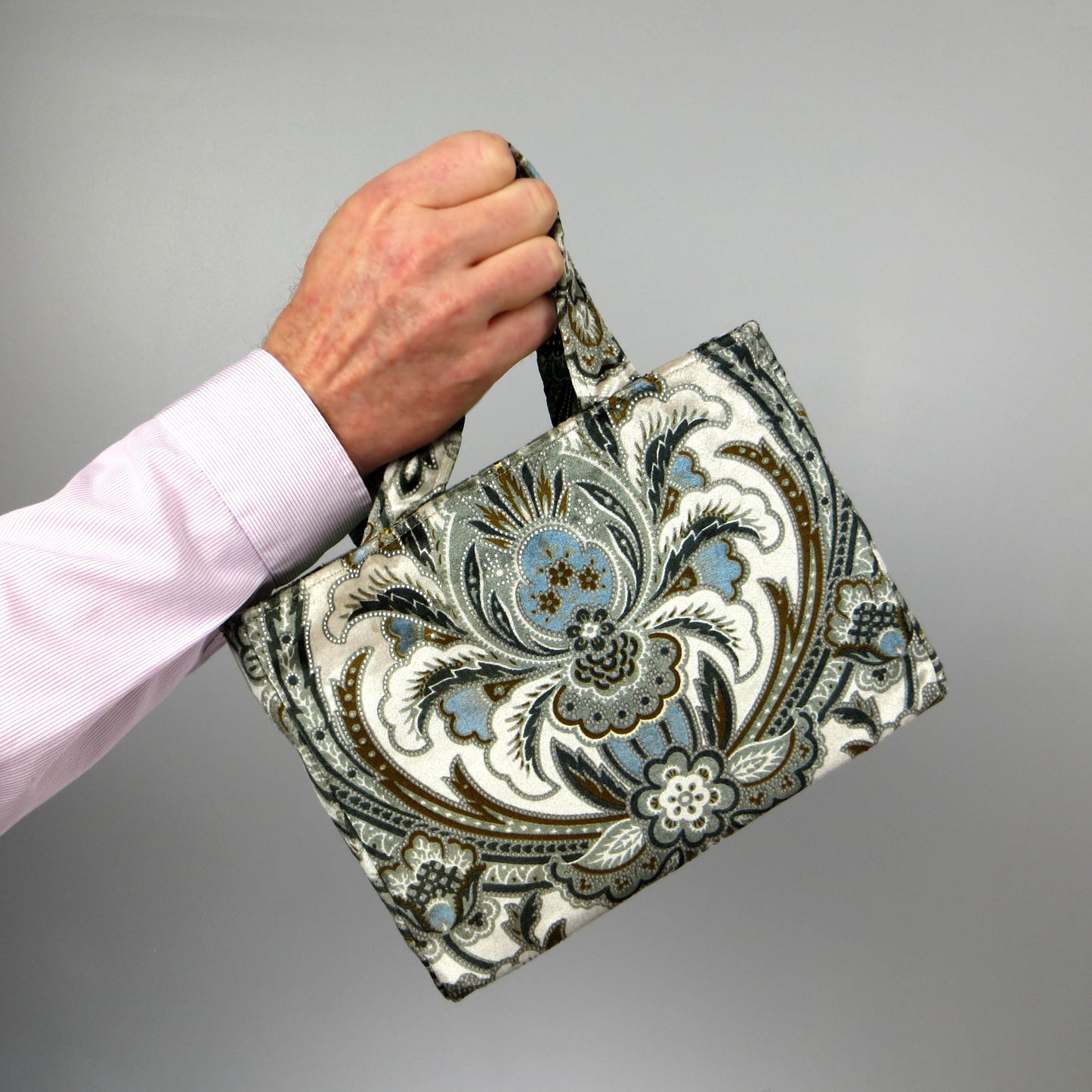Hand held mini tote bag