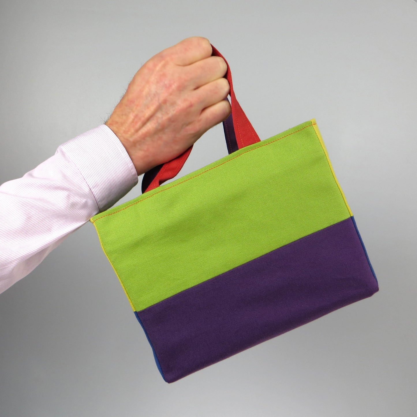 Hand held mini tote bag