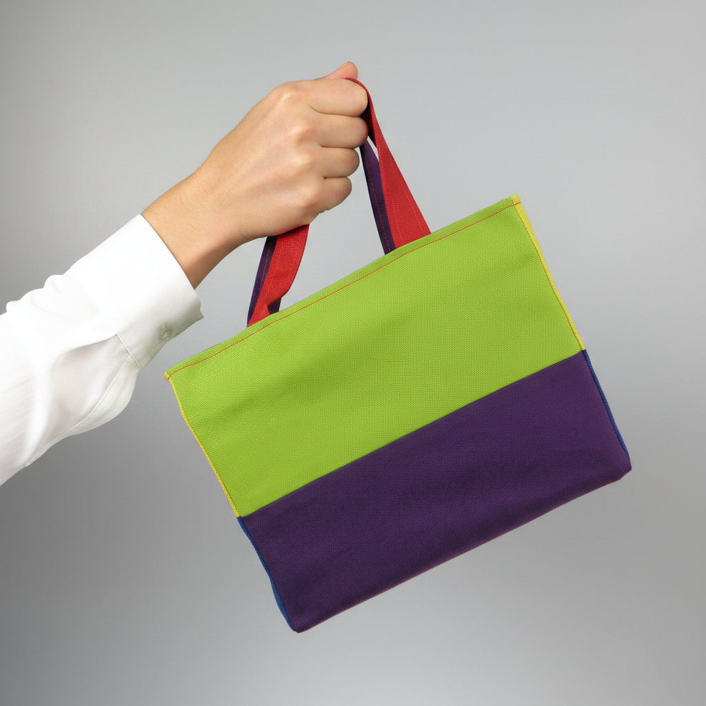 Hand held mini tote bag