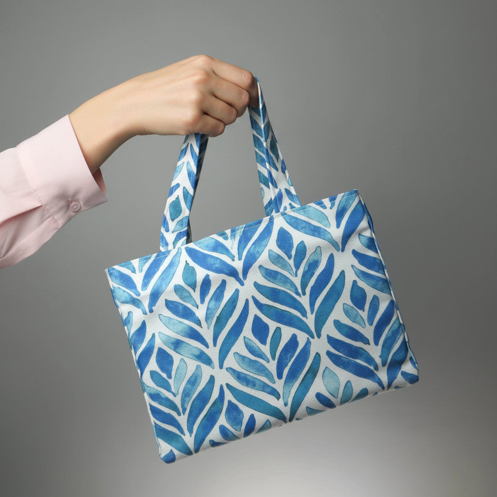Hand held mini tote bag