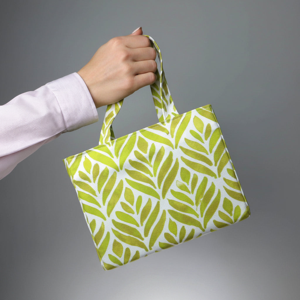 Hand held mini tote bag