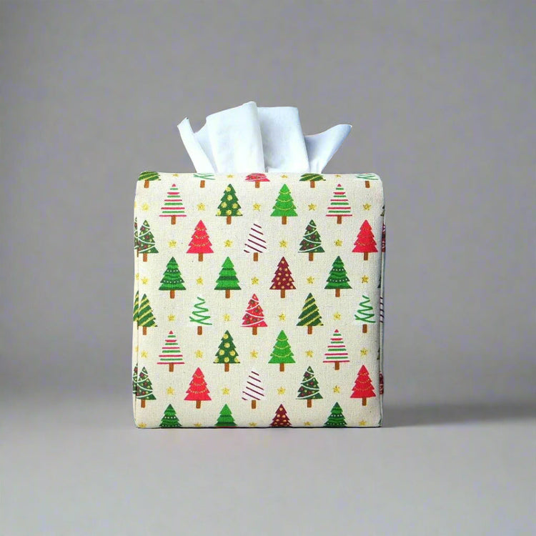 Holiday Cube Tissue Box Covers