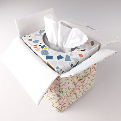 Interior view of square tissue box cover