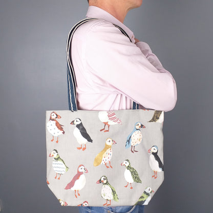 Large tote bag carried over the shoulder