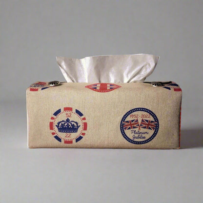 Rectangular tissue box cover
