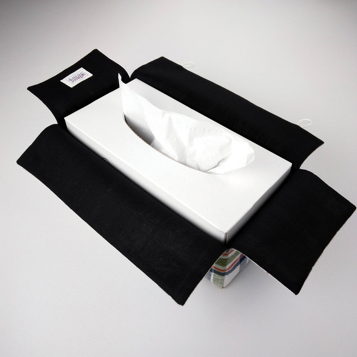 Rectangular Fabric Tissue Box Cover - Green Plaid