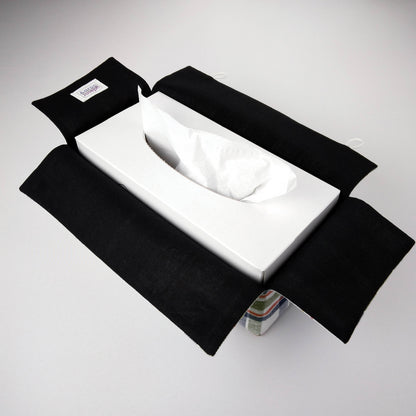 Rectangular Fabric Tissue Box Cover - Green Plaid