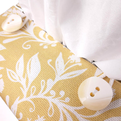 Cube Fabric Tissue Box Cover - Wildflowers on Yellow