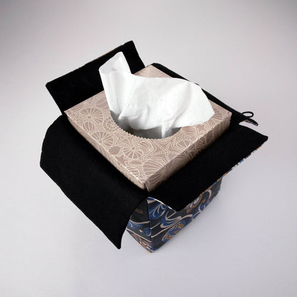 Interior view of square tissue box cover