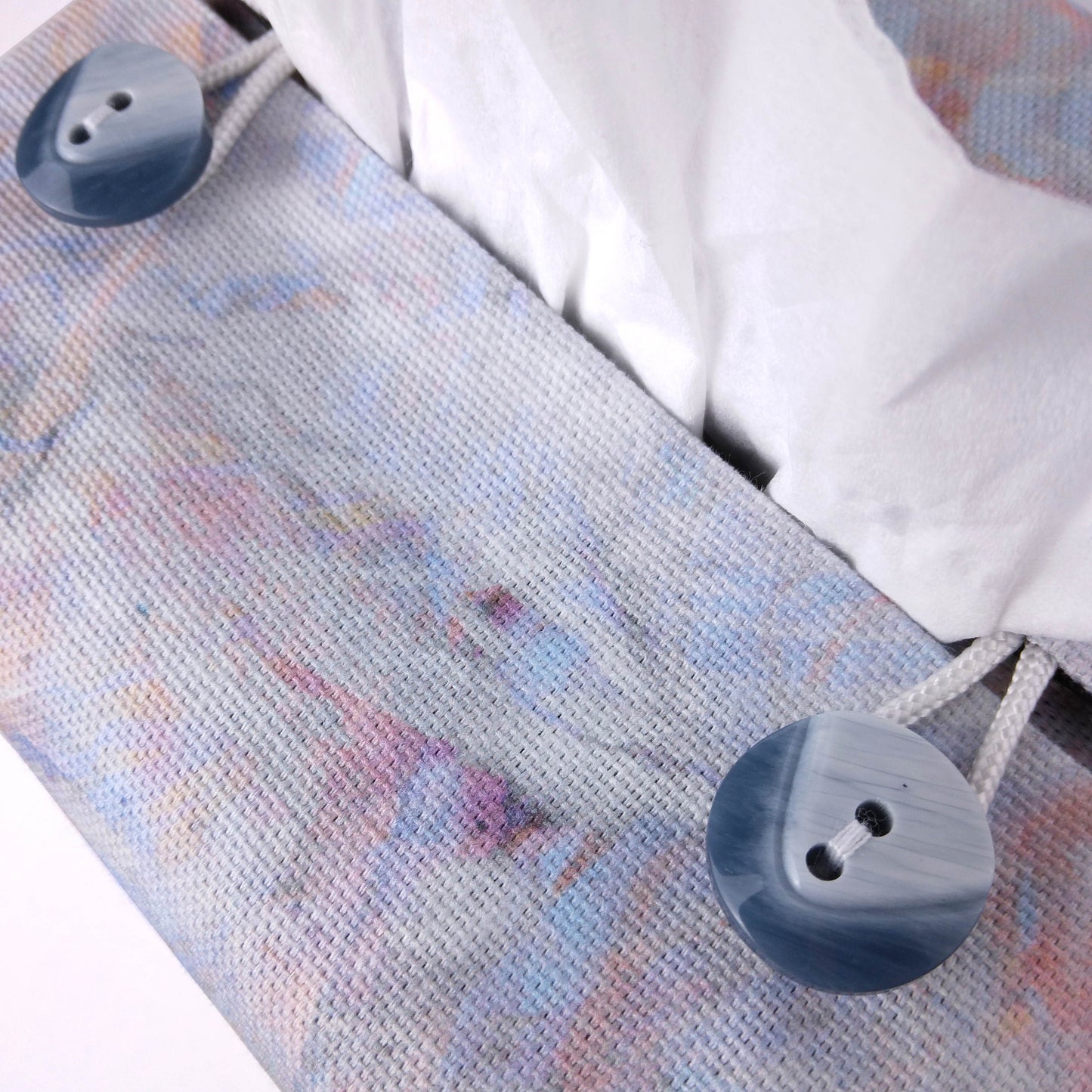 Cube Fabric Tissue Box Cover - Pastel Nebula Print