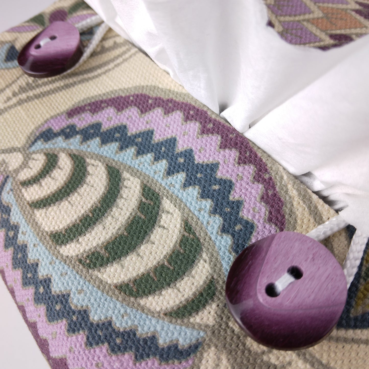 Cube Fabric Tissue Box Cover - Floral Tapestry Print