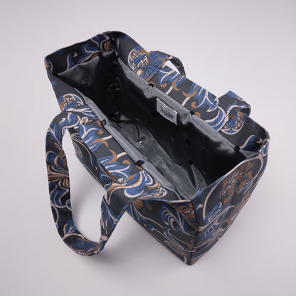 Interior view of a mini tote bag