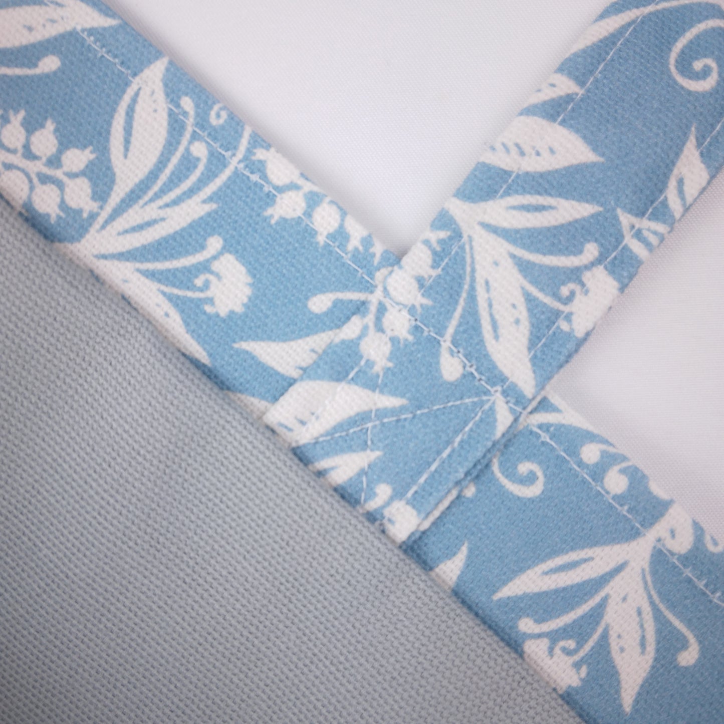 Mini Tote Bag - Wildflowers on Light Blue