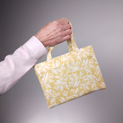 Hand held mini tote bag