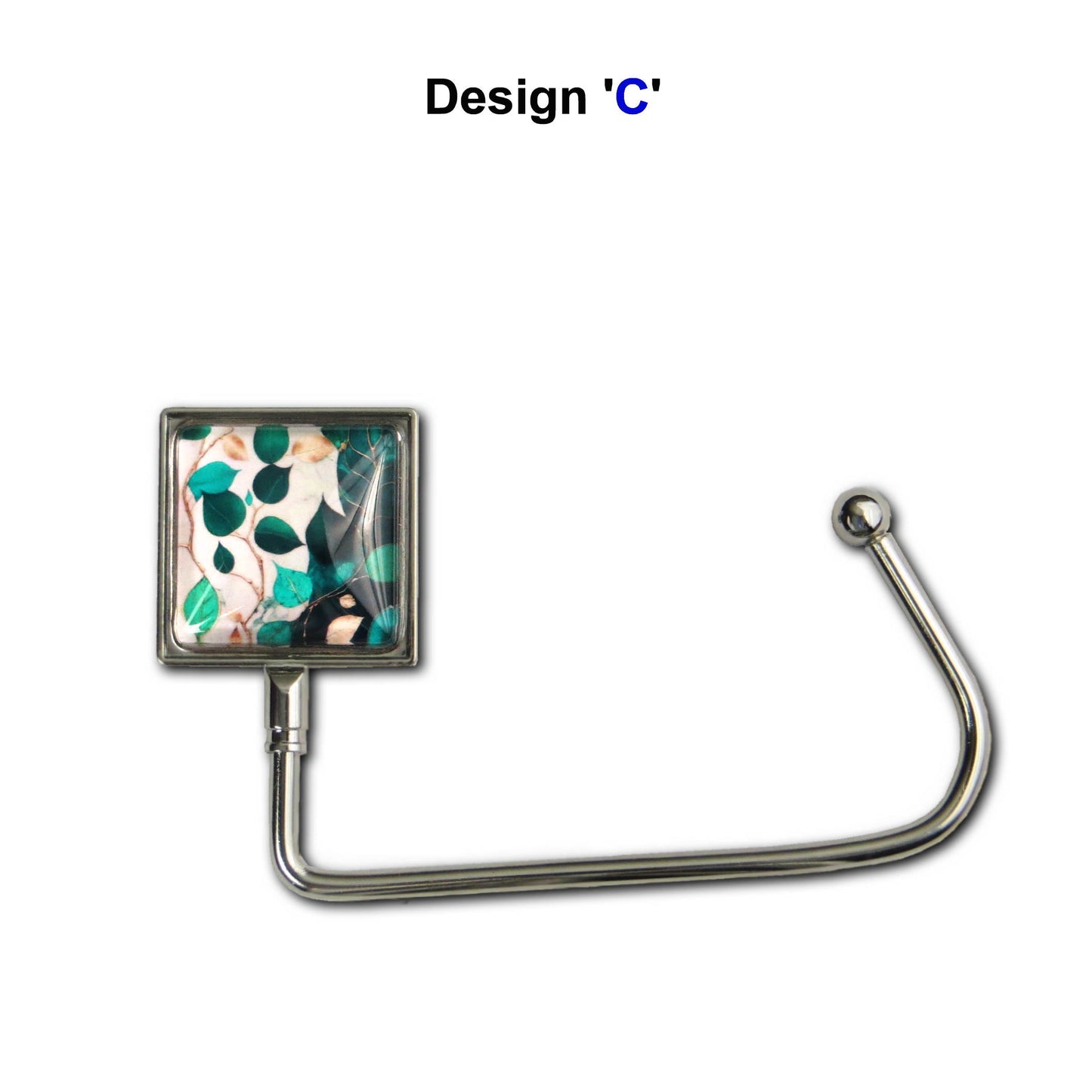 Handbag hook for hanging accessories on tables, ledges, and shelves