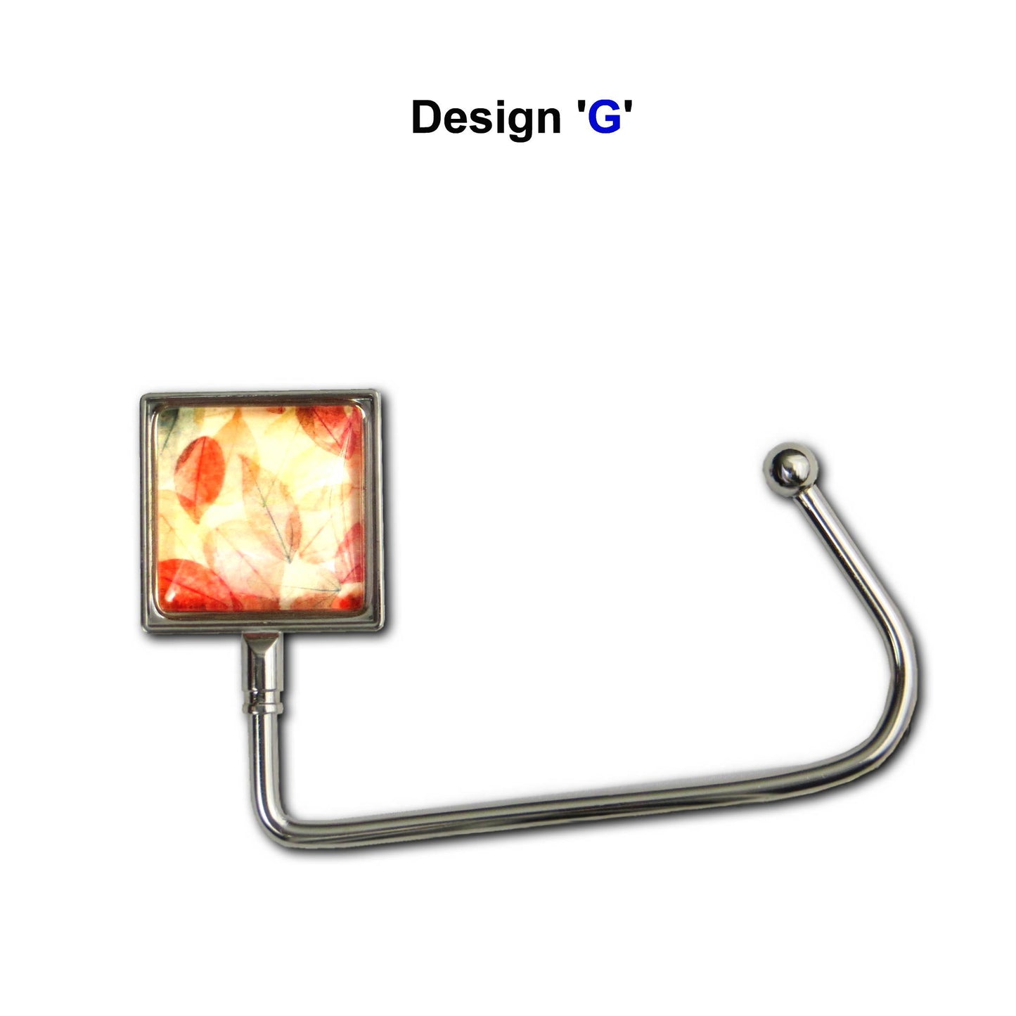 Handbag hook for hanging accessories on tables, ledges, and shelves