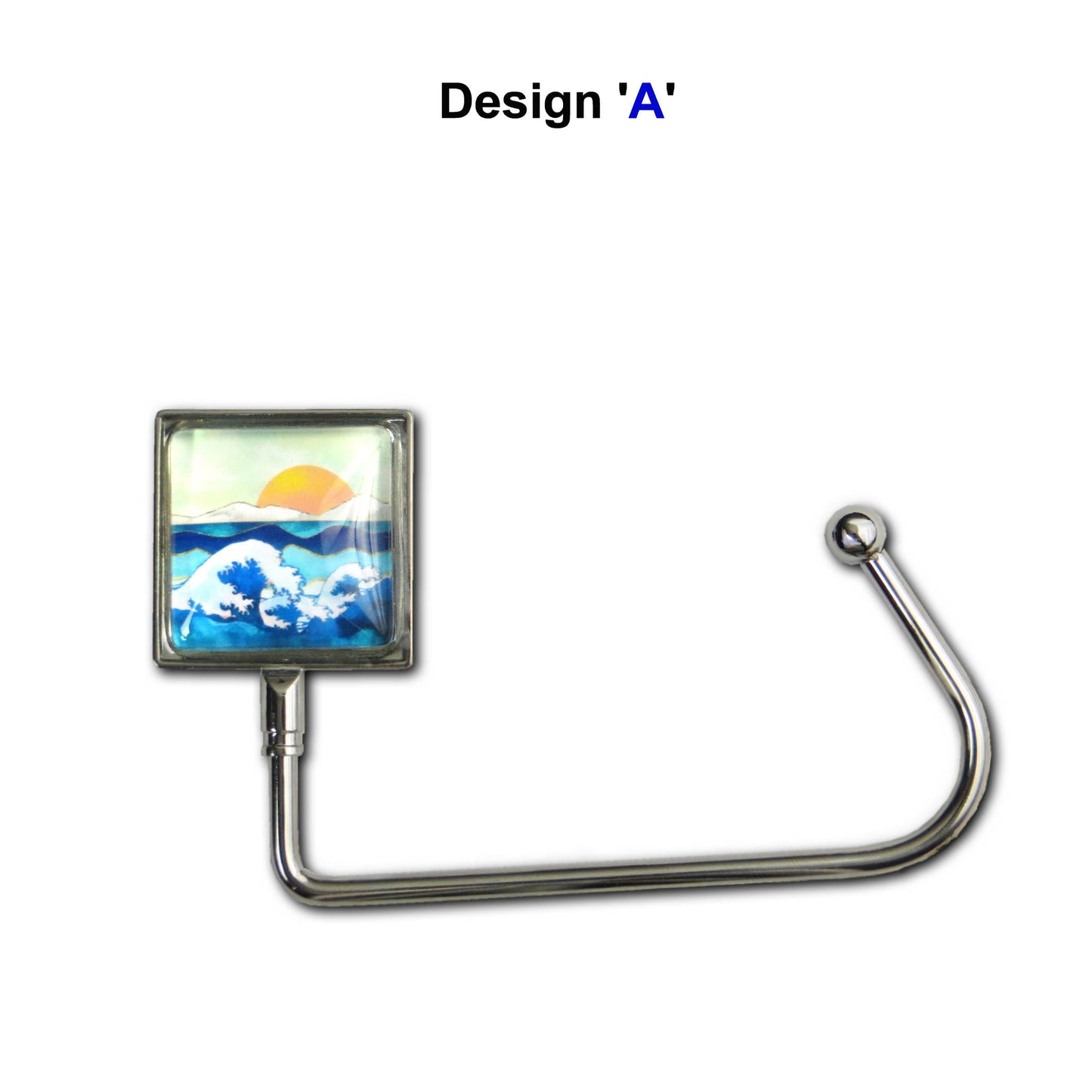 Handbag hook for hanging accessories on tables, ledges, and shelves