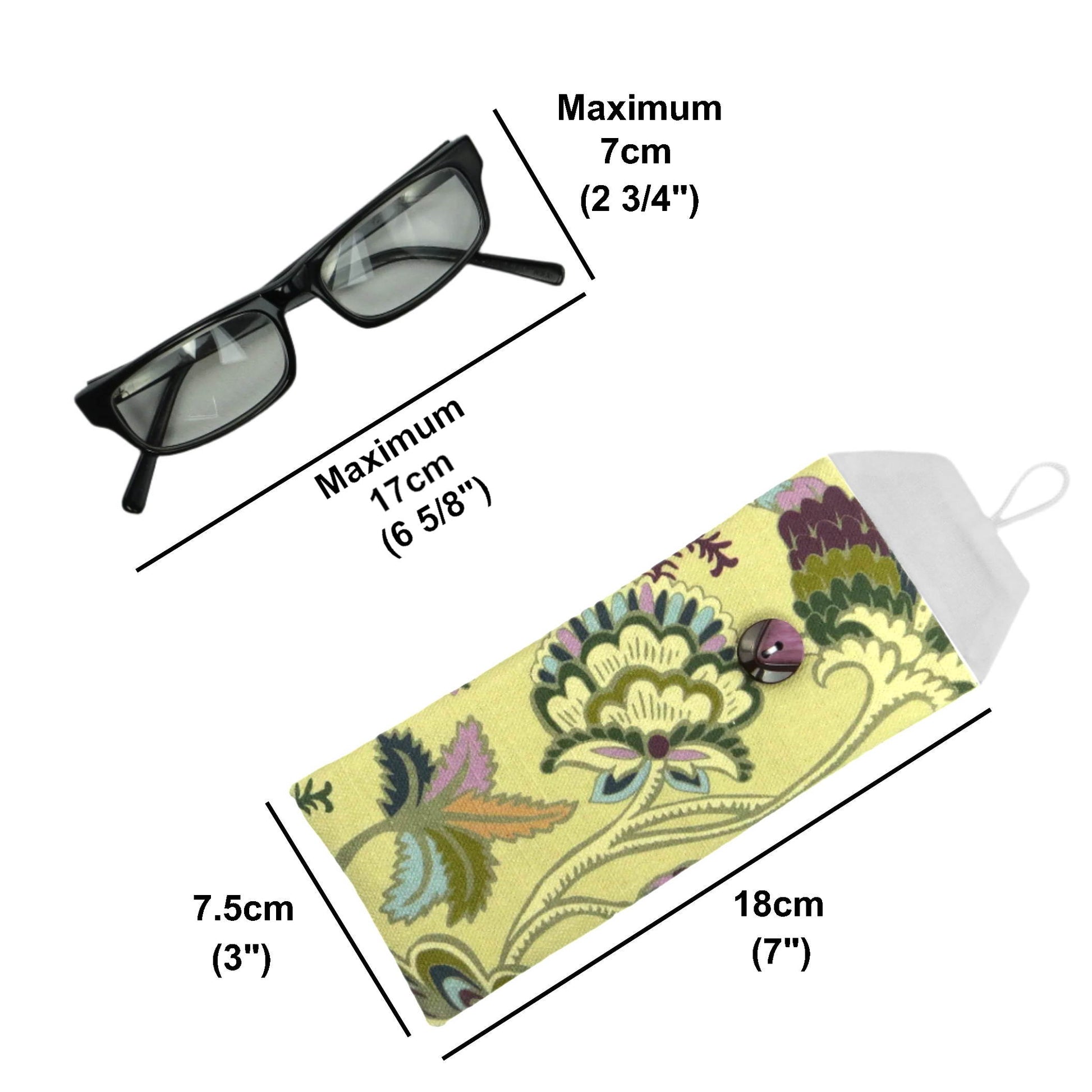 Soft padded eyeglass pouch