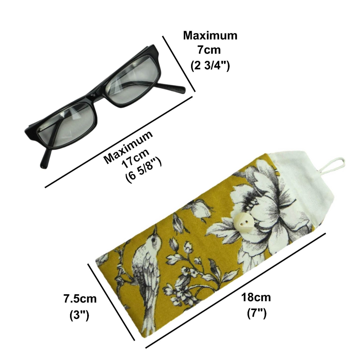 Soft padded eyeglass pouch