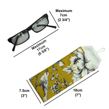 Soft padded eyeglass pouch