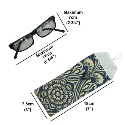 Soft padded eyeglass pouch