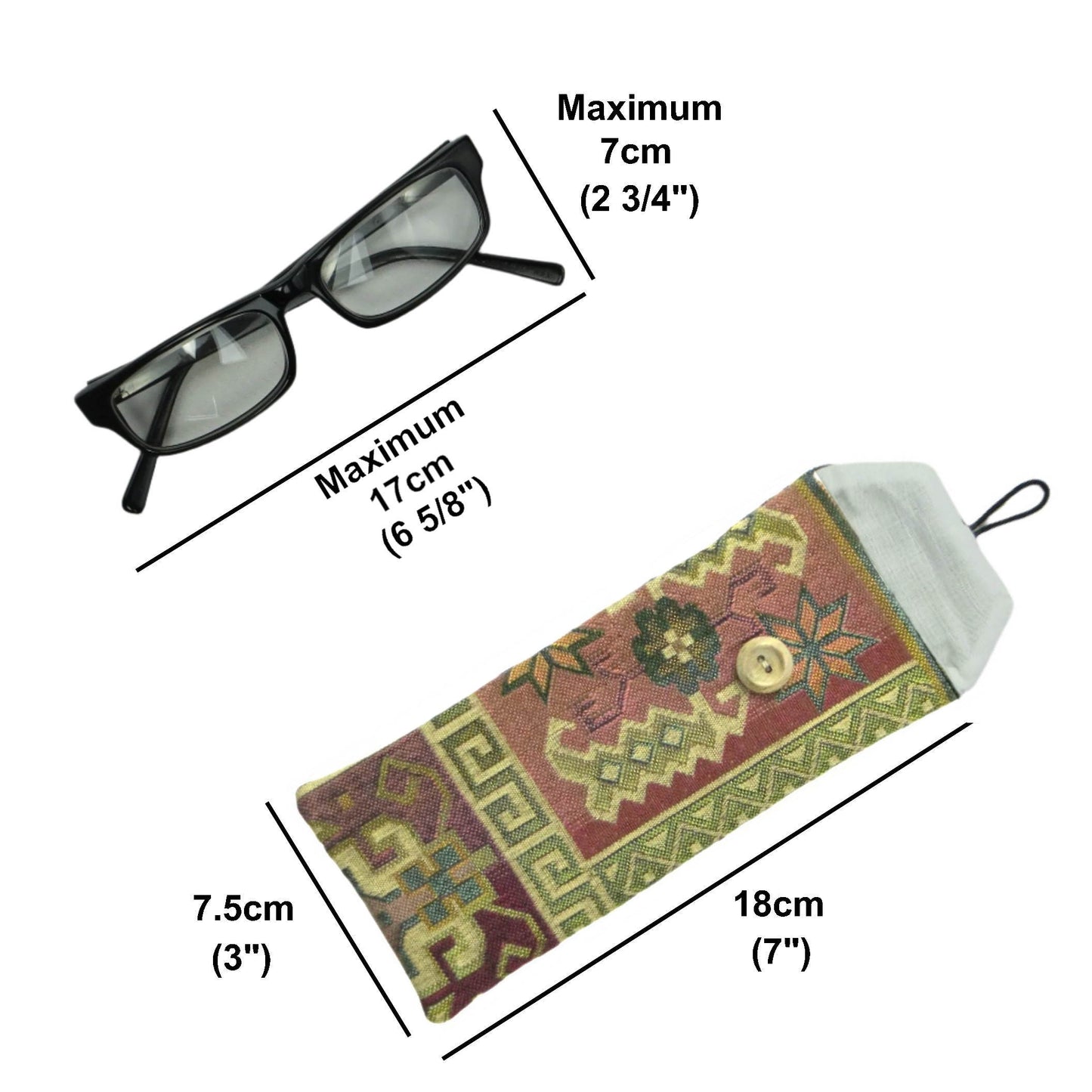 Soft padded eyeglass pouch