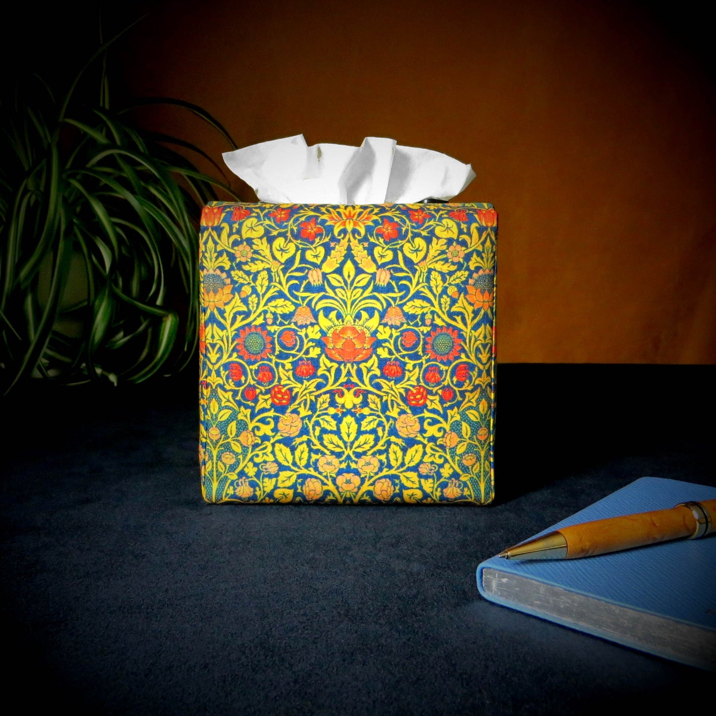 Cube Fabric Tissue Box Cover - Wild Garden Design