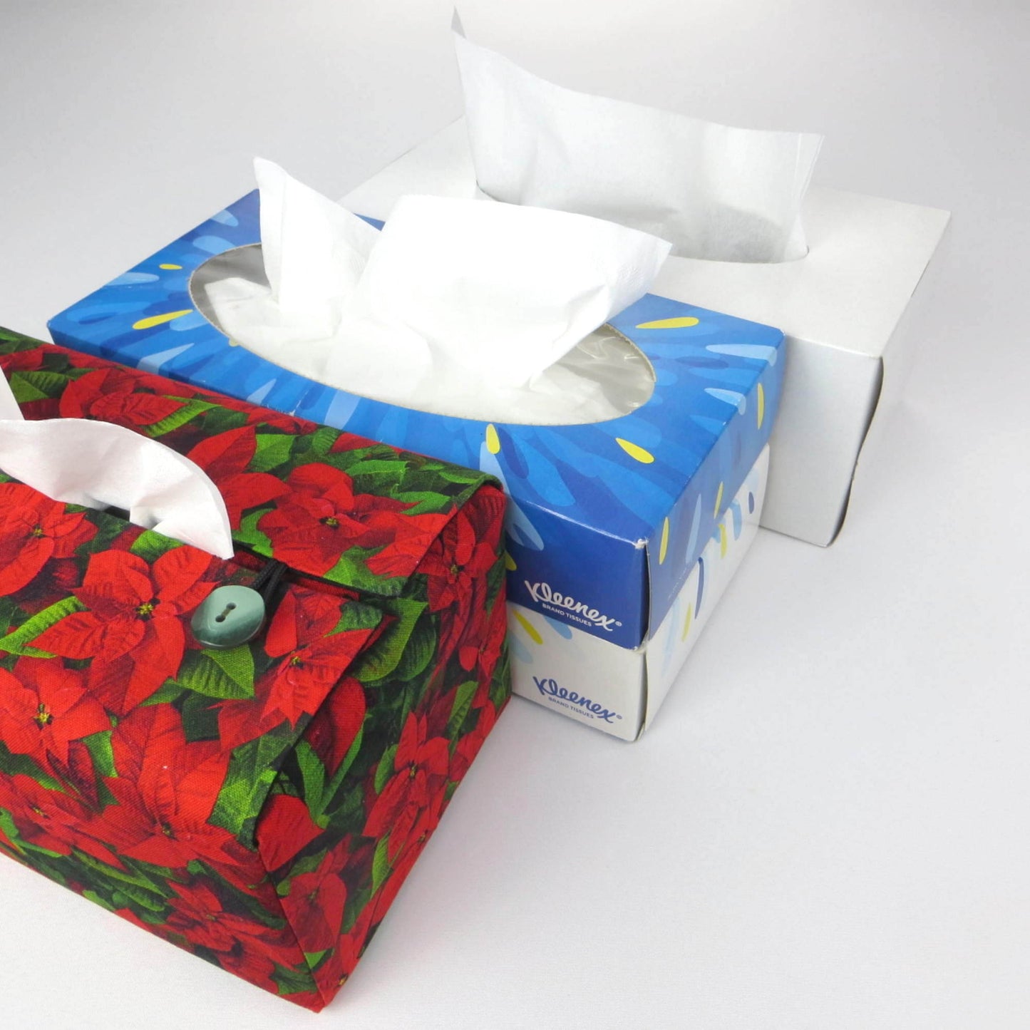 Rectangular tissue box cover with sample rectangular tissue boxes that fit the cover