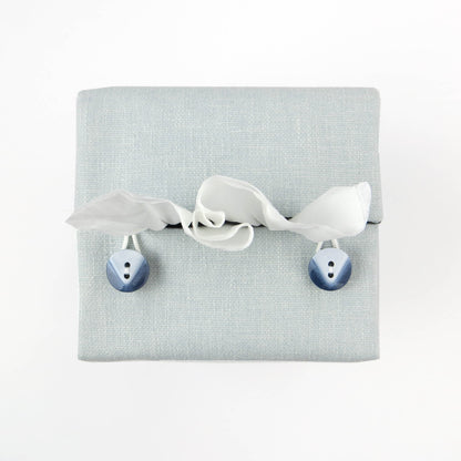 Cube Fabric Tissue Box Cover - Two Tone Blue