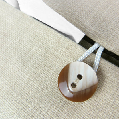 Rectangular Fabric Tissue Box Cover - Two Tone Sand and Orange