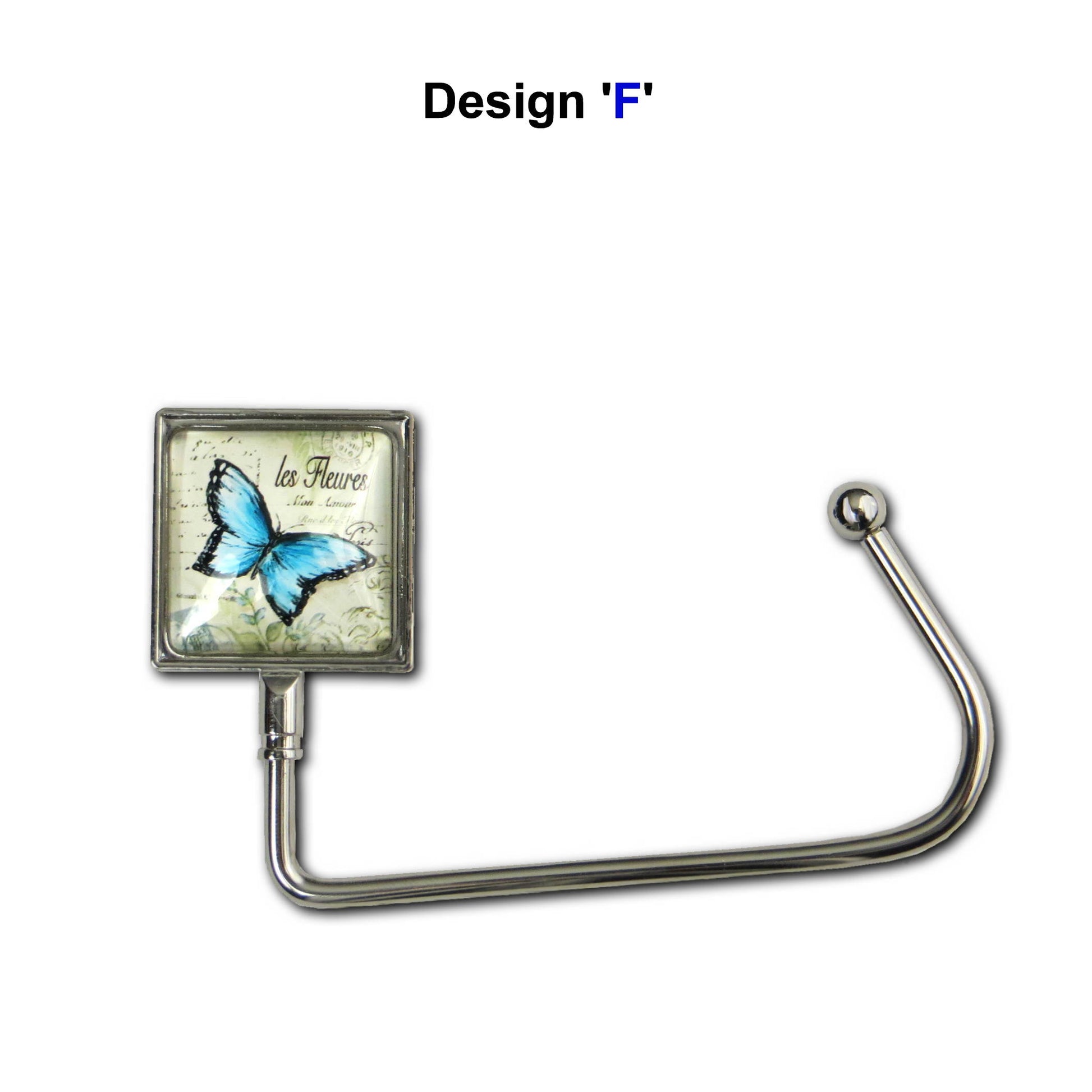 Handbag hook for hanging accessories on tables, ledges, and shelves