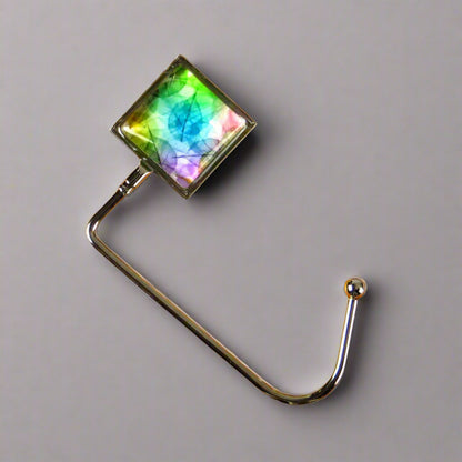 Handbag hook for hanging accessories on tables, ledges, and shelves